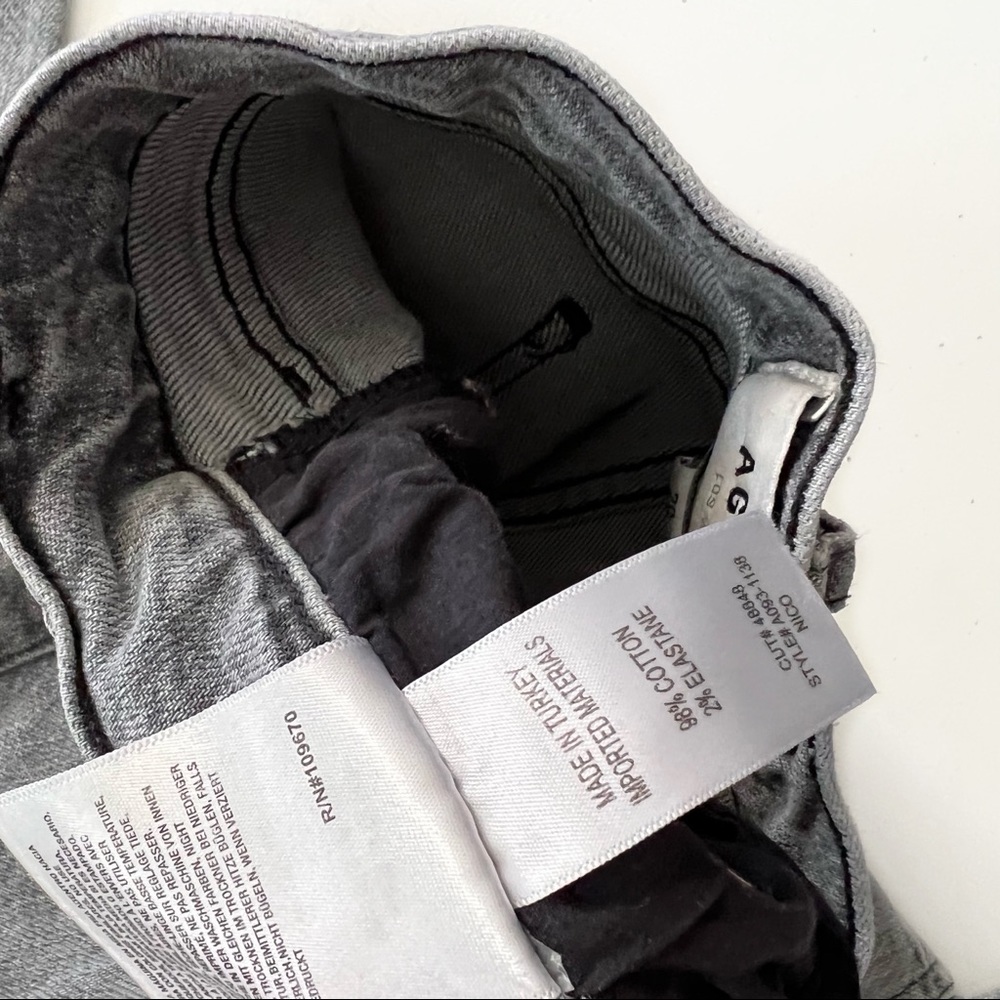 AGOLDE Nico Gray High Rise Raw Hem Jeans In Risk 29 - Picture 6 of 6